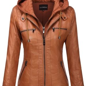 Faux Leather Jacket XL